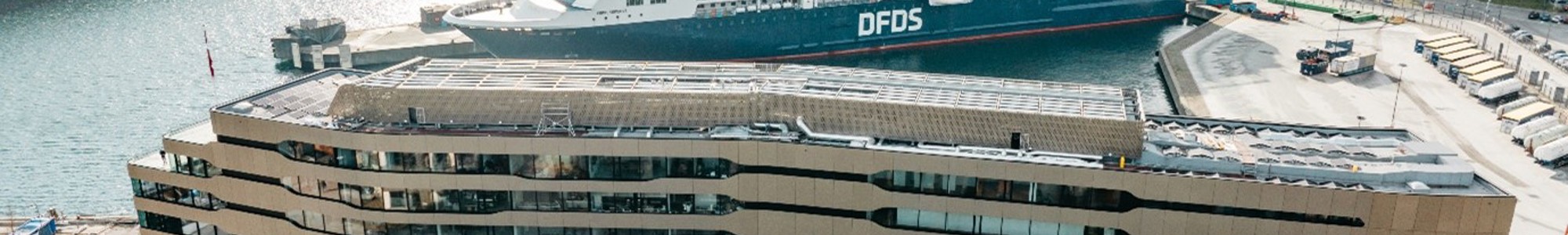DFDS’ medarbejdere har et perfekt view til Oslobåden, der er en af rederiets største færgeruter. Foto: DFDS